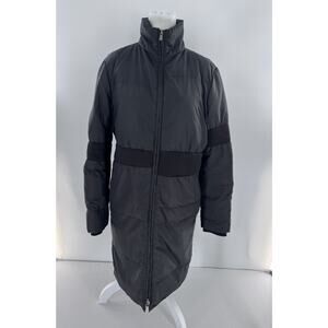 MM6 Maison Margiela Coat Sz 38 Long Puffer Down Duck Black Minimalist